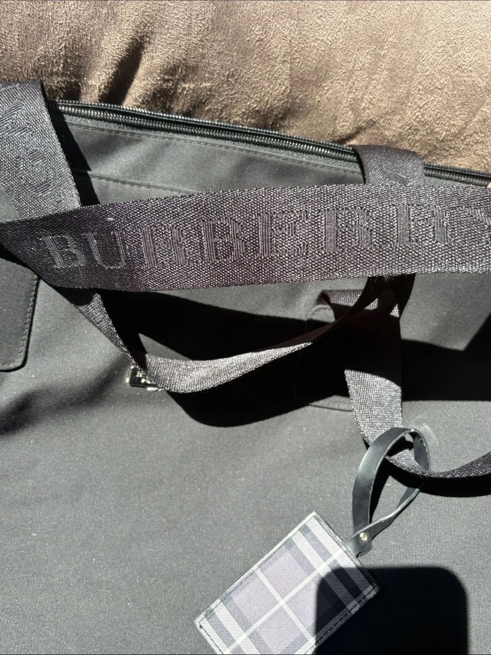 Burberry Black weekender Tote Bag - Classic Everyday Carry fragrance tote